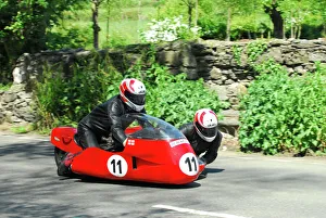 Nick Cutmore Collection: Nick Cutmore & Nancy Thomas (SDD BSA) 2016 Pre TT Classic