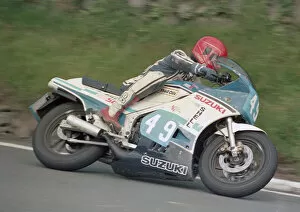Images Dated 6th March 2020: Nigel Bryan (Suzuki) 1986 Production B TT