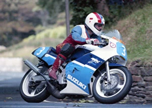 Images Dated 22nd April 2022: Nigel Nottingham (Suzuki) 1990 Junior Manx Grand Prix