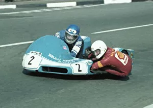 Images Dated 19th July 2020: Nigel Rollason & Don Williams (Sparton Phoenix) 1981 Sidecar TT