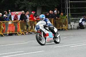 Images Dated 26th August 2013: Nigel Rollason (Yamaha) 2013 Classic TT Lap of Honour