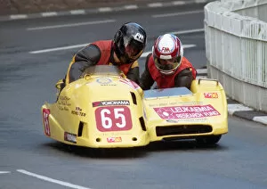 Images Dated 29th April 2020: Nigel Smith & Hamish Mackay (Ireson Yamaha) 1996 Sidecar TT