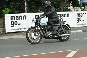 Images Dated 24th August 2013: Norman Cowin (Triumph) 2013 Classic TT Parade Lap
