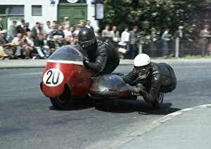 Images Dated 5th August 2016: Norman Hanks & Rose Arnold (BSA) 1967 Sidecar TT