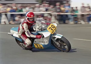 Images Dated 10th June 2021: Norman Kneen (Yamaha) 1987 Senior Manx Grand Prix