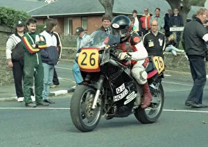 Images Dated 7th May 2020: Norman Kneen (Yamaha) 1989 Senior Manx Grand Prix