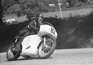 Images Dated 22nd August 2021: Norman Maurice (AJS) 1961 Junior TT