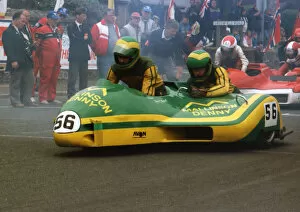Images Dated 8th December 2018: Norman Panton & Simon Ansell (Suzuki) 1989 Sidecar TT