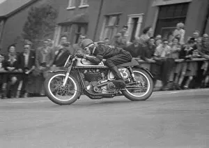 Images Dated 9th July 2021: Norman Stewart (Norton) 1952 Senior TT