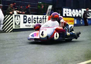 Images Dated 23rd December 2021: Otto Haller & Erich Haselbeck (MKM) 1977 Sidecar TT