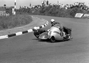Images Dated 13th December 2015: Otto Kolle & Dieter Hess (BMW) 1962 Sidecar TT