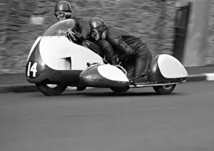 Images Dated 4th August 2016: Owen Greenwood & Terry Fairbrother (Triumph) 1961 Sidecar TT