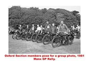 Rally Prints: Oxford Section V. M. C. C, members, 1981 Manx Grand Prix rally