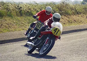 Images Dated 27th October 2020: P Knowles (Suzuki) & David Chambers (Suzuki) 1976 Jurby Road