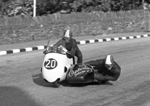 George Spence Prints: Pat Millard & George Spence (Norton) 1960 Sidecar TT