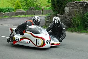 Images Dated 30th May 2015: Patrick Geffray & Ronnie Aine (BMW MRE) 2015 Pre TT Classic