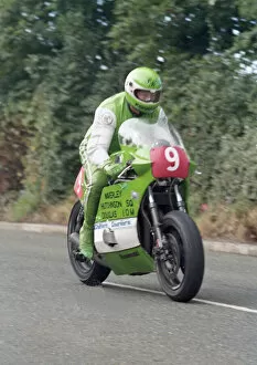 Images Dated 30th July 2021: Paul Marks (Kawasaki) 1987 Newcomers Manx Grand Prix