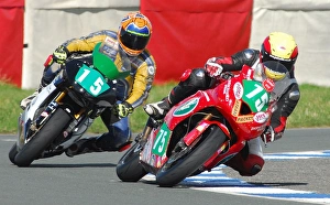 Images Dated 16th April 2016: Paul Smyth (Kawasaki) Dave Moffitt (Suzuki) April; Jurby