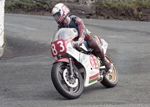 Images Dated 13th July 2022: Paul Woodman (Yamaha) 1985 Newcomers Manx Grand Prix