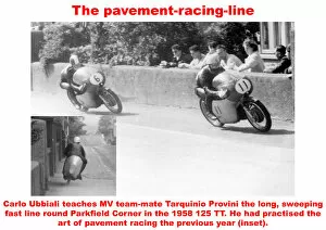 Carlo Ubbiali Gallery: The pavement-racing-line