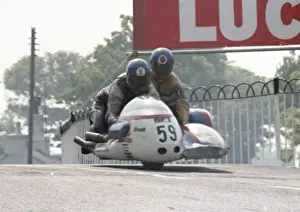 Pete Coney & Brian Leigh (APT Yamaha) 1978 Sidecar TT