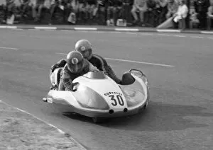 Colin Stockdale Collection: Pete Coney & Colin Stockdale (GIB Yamaha) 1980 Sidecar TT