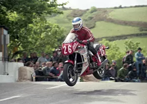 Images Dated 24th October 2021: Pete Davies (Kawasaki) 1985 Production TT