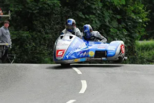 Images Dated 2nd June 2018: Pete Founds & Jevan Walmsley (DDM Suzuki) 2018 Sidecar TT
