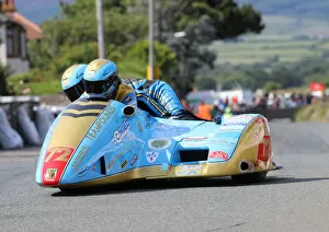 Images Dated 14th July 2021: Pete Founds & Jevan Waln (Rowtec Suzuki) 2019 Southern 100