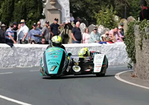 Images Dated 21st August 2022: Pete Founds & Kevan Walmsley (LCR Rotek) 2022 Southern 100