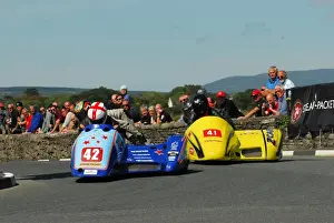 Pete Nuttall & Neil Wheatley (Ireson Yamaha) and Alistair Hawkins & Joe Gaunt (Shelbourne Suzuki) 2015 Southern 100