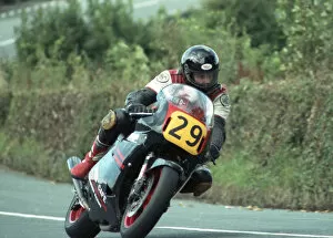 Images Dated 7th May 2020: Pete Searle (Ducati) 1989 Senior Manx Grand Prix