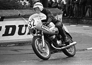 Images Dated 3rd August 2011: Peter Courtney at Parliament Square, 1974 Lightweight TT