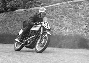 Images Dated 23rd October 2021: Peter Davey (BSA) 1957 Junior TT