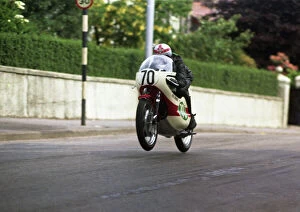 Images Dated 15th September 2011: Peter Eberhardt on Quarter Bridge Road: 1971 Lightweight TT