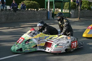 Images Dated 31st May 2003: Peter Farrelly & Jonathan Abel (Baker Honda) 2003 Sidecar TT