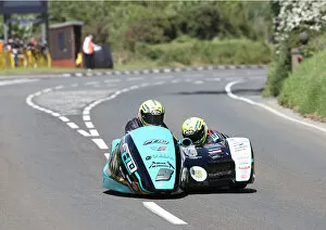 Images Dated 26th July 2022: Peter Founds & Jevan Walmsley (Honda LCR) 2022 Sidecar TT