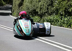 Images Dated 14th June 2023: Peter Founds Jevan Walmsley LCR Honda 2023 Sidecar TT