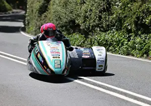 Peter Founds Prints: Peter Founds Jevan Walmsley LCR Honda 2023 Sidecar TT
