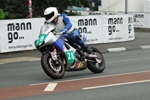Images Dated 30th August 2013: Peter Gibson (Suzuki) 2013 Super Twin Manx Grand Prix