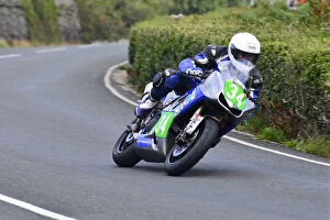 Images Dated 20th October 2020: Peter Gibson (Suzuki) 2014 Supertwin Manx Grand Prix