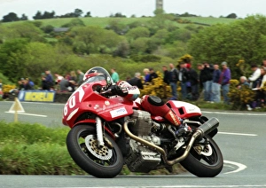 Images Dated 20th September 2013: Peter Jarmann (Moto Guzzi) 1996 Production TT
