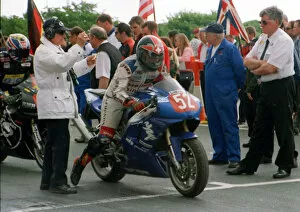 Images Dated 28th June 2019: Peter Jarmann (Yamaha) 1999 Production TT