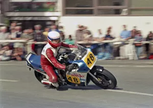 Images Dated 10th June 2021: Peter Moore (Suzuki) 1987 Senior Manx Grand Prix