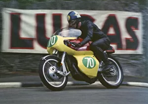 Images Dated 30th November 2019: Peter Platt (Greeves) 1970 Lightweight TT practice