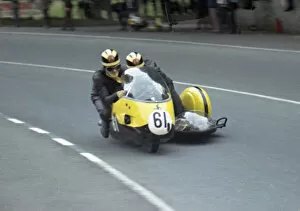 Images Dated 15th May 2020: Peter Scales & J L Ferguson (Triumph) 1966 Sidecar TT