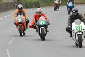 Images Dated 13th June 2009: Peter Simpson (Honda) and Kevin Main (Honda) and Carl Roberts (Yamaha) 2009 Post TT