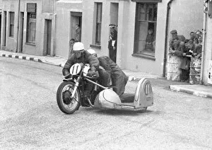 Images Dated 24th February 2022: Peter Woollett & Maurice Candy (Norton) 1956 Sidecar TT