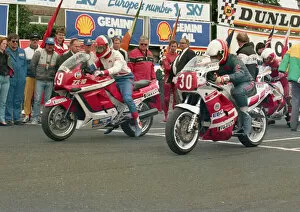 Phil Armes (Kawasaki) and Pete Beale (Yamaha) 1988 Production A TT