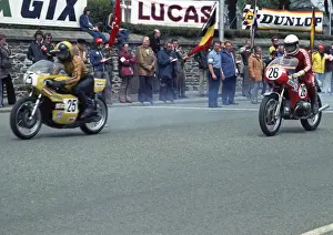 Phil Carpenter (Yamaha) & Helmut Dahne (BMW) 1974 Formula 750 TT
